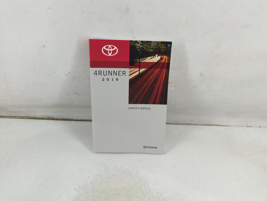 2019 Toyota 4runner Owners Manual Book Guide P/N:01999-35B48 OEM Used Auto Parts