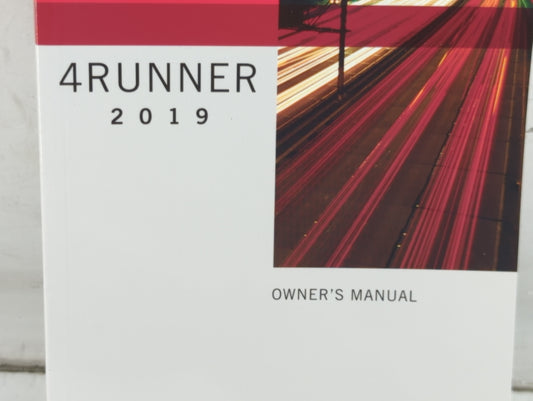 2019 Toyota 4runner Owners Manual Book Guide P/N:01999-35B48 OEM Used Auto Parts