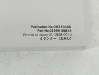 2019 Toyota 4runner Owners Manual Book Guide P/N:01999-35B48 OEM Used Auto Parts