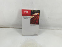 2016 Toyota Corolla Owners Manual Book Guide P/N:01999-12J84 OEM Used Auto Parts