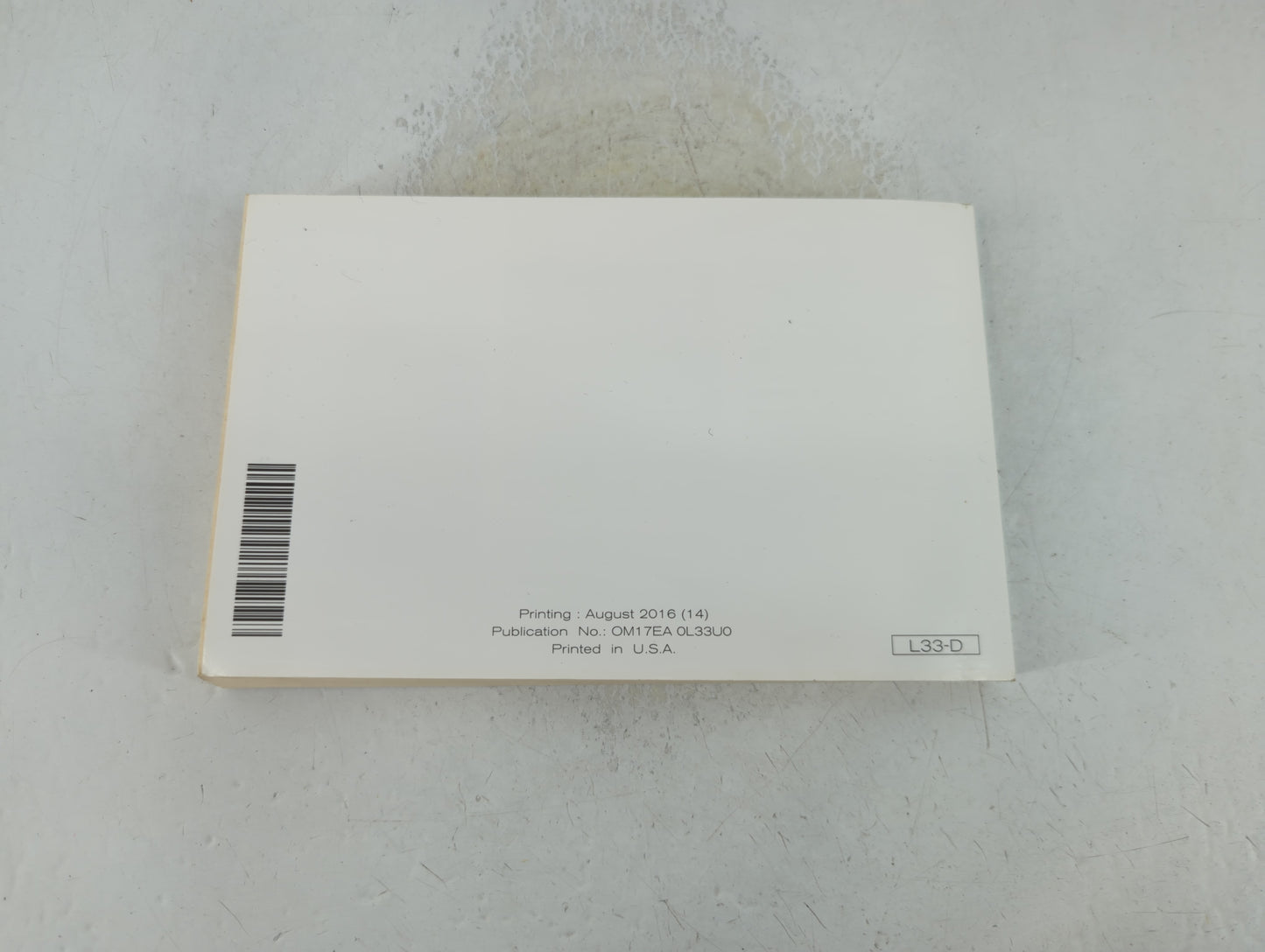 2017 Nissan Altima Owners Manual Book Guide P/N:OM17EA 0L33U0 OEM Used Auto Parts