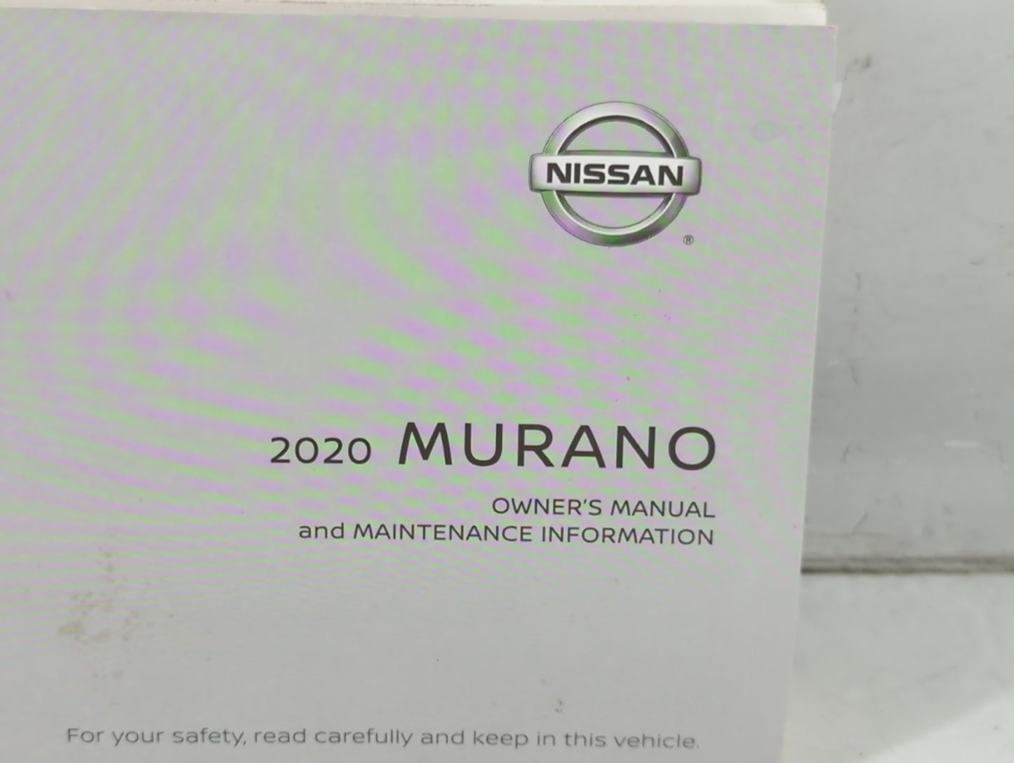 2020 Nissan Murano Owners Manual Book Guide P/N:OM20EA 0Z52U1 OEM Used Auto Parts