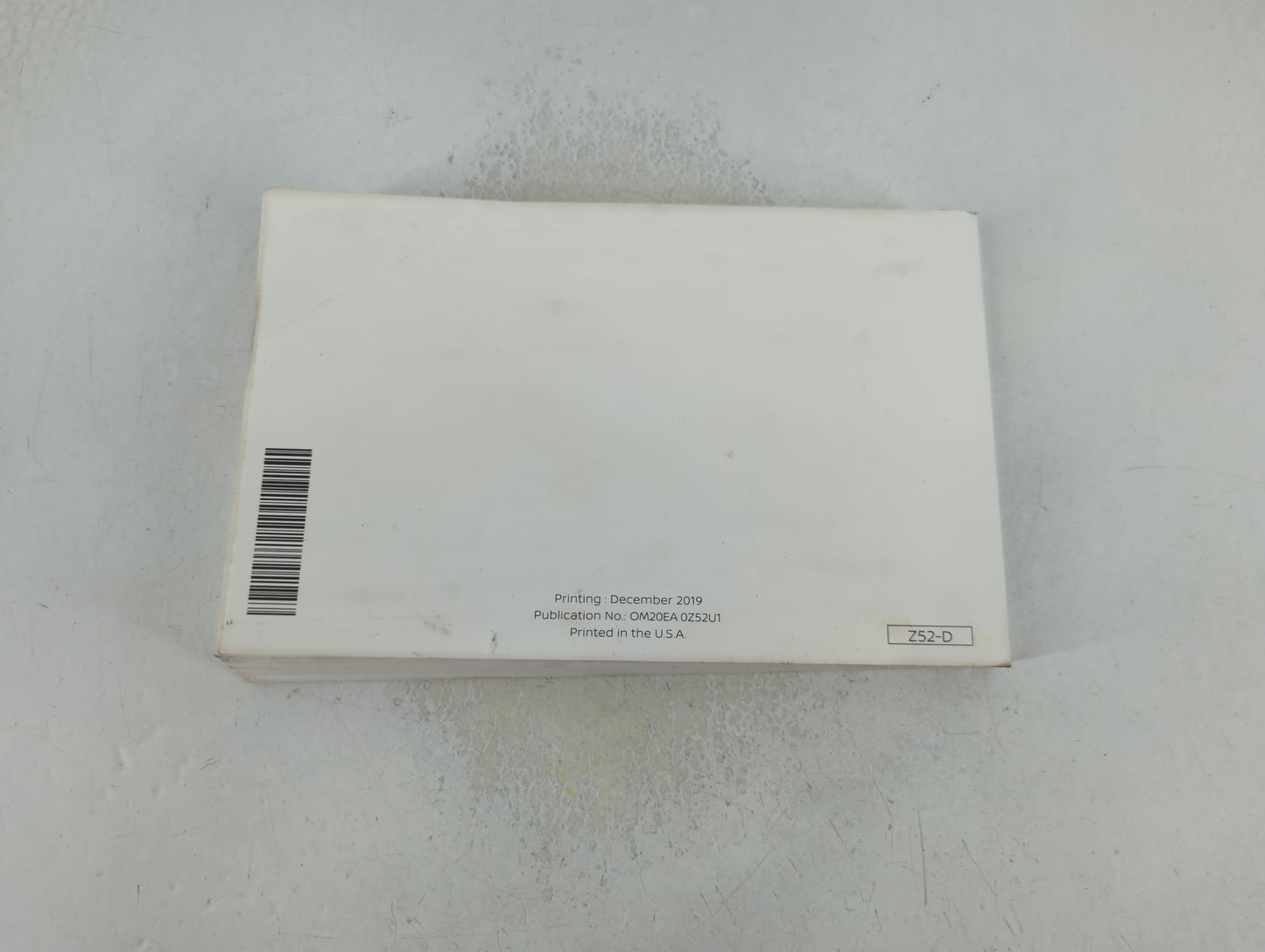 2020 Nissan Murano Owners Manual Book Guide P/N:OM20EA 0Z52U1 OEM Used Auto Parts