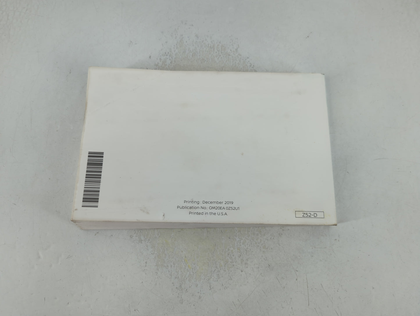 2020 Nissan Murano Owners Manual Book Guide P/N:OM20EA 0Z52U1 OEM Used Auto Parts