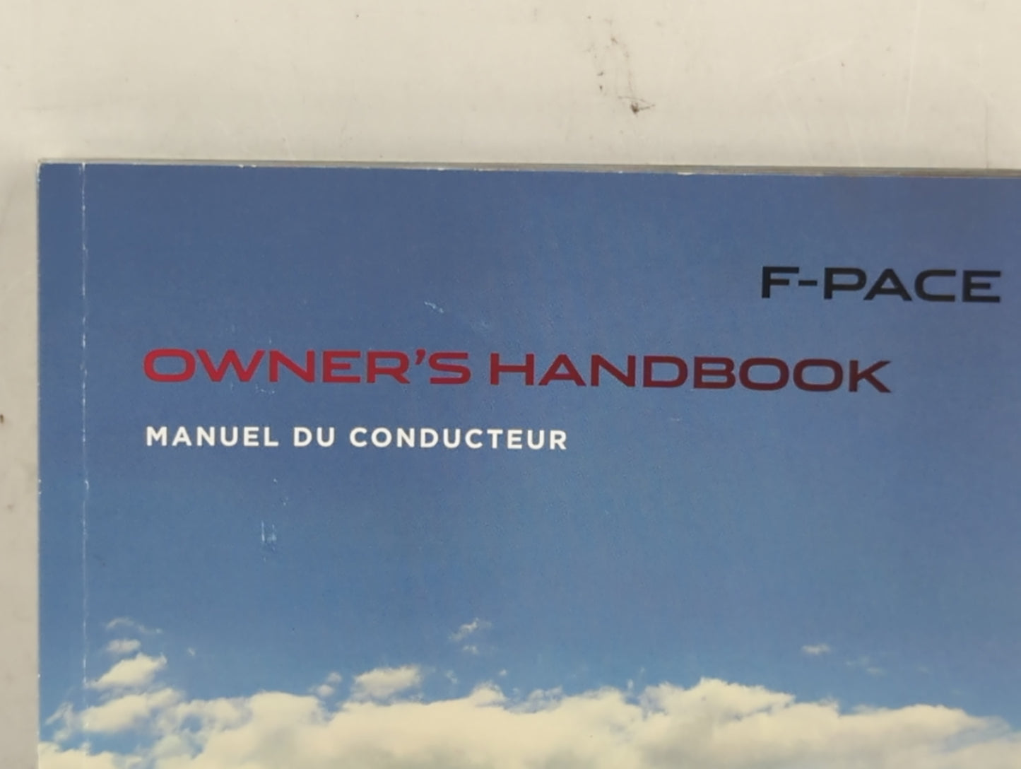 2016 Jaguar F-Pace Owners Manual Book Guide OEM Used Auto Parts