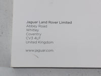 2016 Jaguar F-Pace Owners Manual Book Guide OEM Used Auto Parts