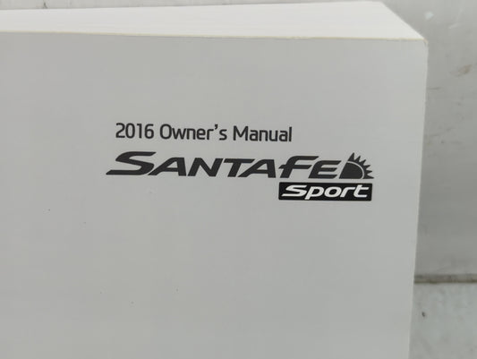 2016 Hyundai Santa Fe Owners Manual Book Guide P/N:G2W0-EU57C OEM Used Auto Parts