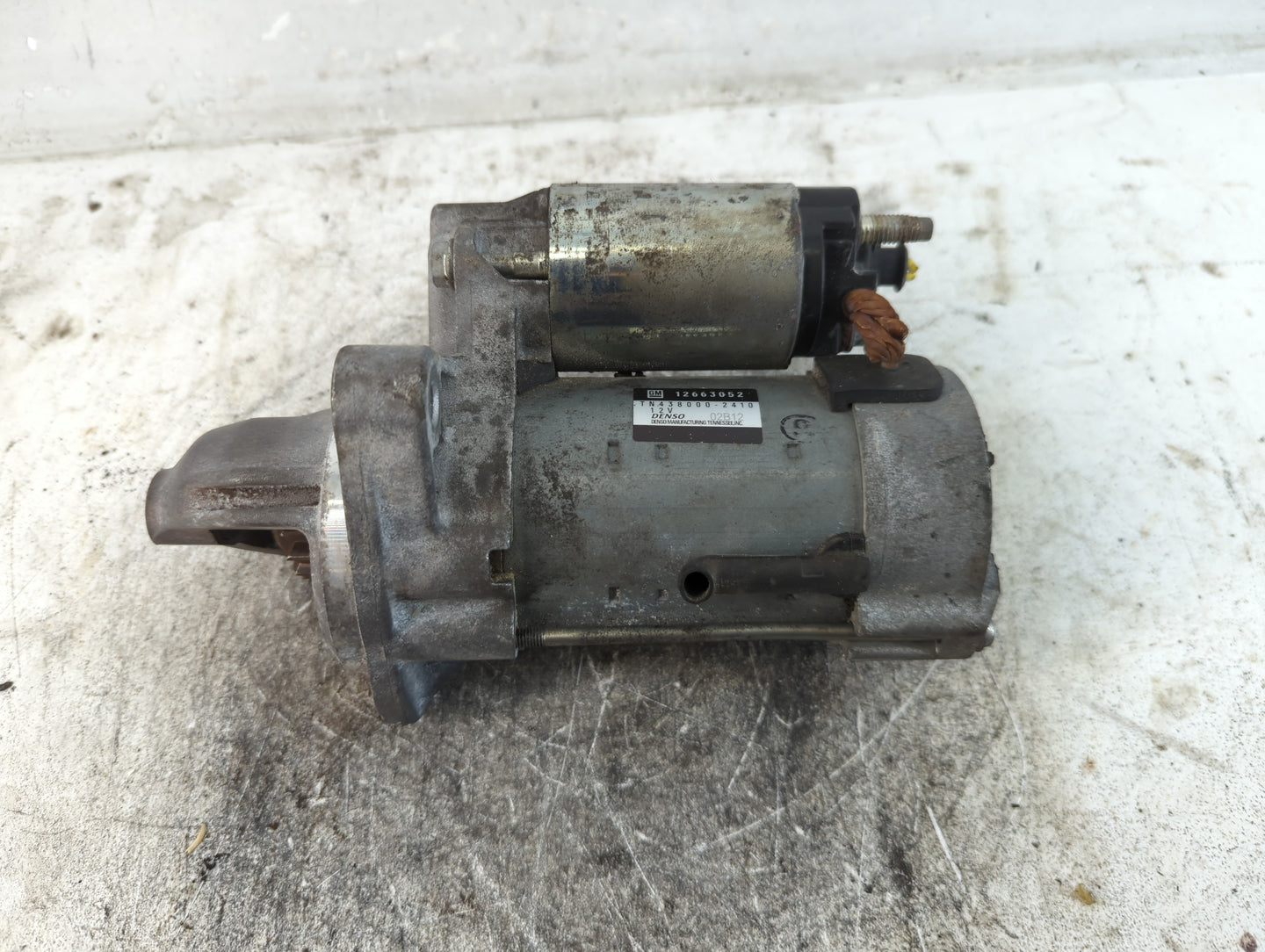 2018-2020 Chevrolet Equinox Car Starter Motor Solenoid OEM P/N:TN438000-2410 12663052 Fits Fits 2015 2016 2017 2018 2019 2020 2021 OEM Used Auto Parts - Oemusedautoparts1.com