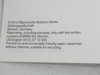 2012 Bmw X1 Owners Manual Book Guide P/N:01 40 2 914 573 OEM Used Auto Parts
