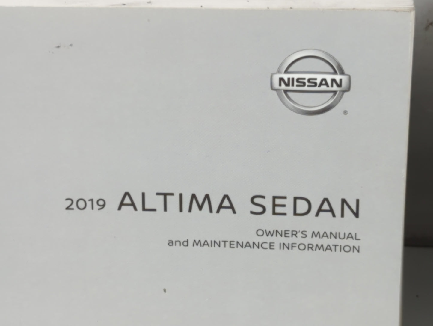 2019 Nissan Altima Owners Manual Book Guide P/N:OM19EA 0L34U1 OEM Used Auto Parts