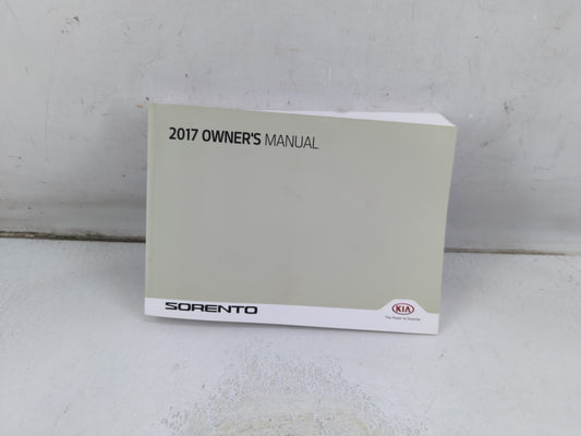 2017 Kia Sorento Owners Manual Book Guide P/N:HXG5-EU6DG OEM Used Auto Parts
