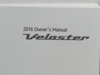 2016 Hyundai Veloster Owners Manual Book Guide P/N:G2V0-EU57D OEM Used Auto Parts