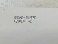 2016 Hyundai Veloster Owners Manual Book Guide P/N:G2V0-EU57D OEM Used Auto Parts