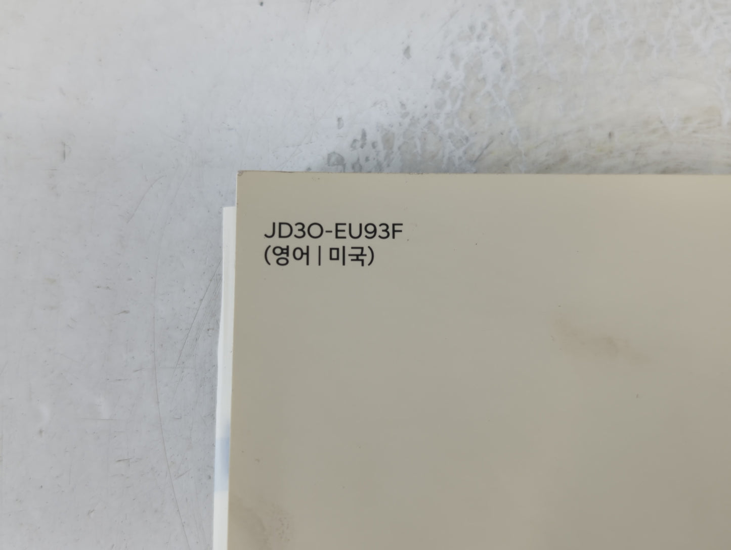 2019 Hyundai Tucson Owners Manual Book Guide P/N:JD3O-EU93F OEM Used Auto Parts