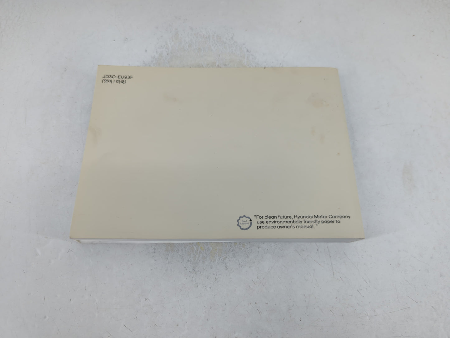 2019 Hyundai Tucson Owners Manual Book Guide P/N:JD3O-EU93F OEM Used Auto Parts