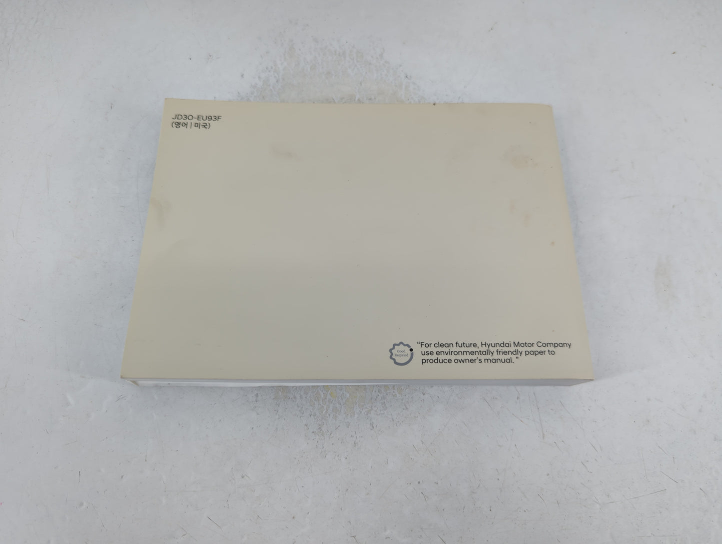 2019 Hyundai Tucson Owners Manual Book Guide P/N:JD3O-EU93F OEM Used Auto Parts