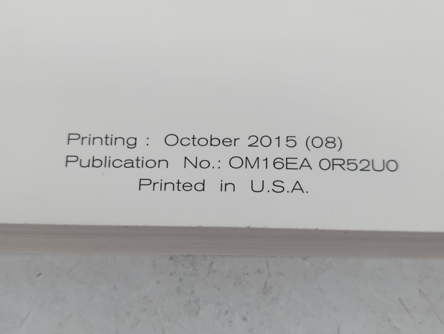 2016 Nissan Pathfinder Owners Manual Book Guide P/N:OM16EA 0R52U0 OEM Used Auto Parts - Oemusedautoparts1.com
