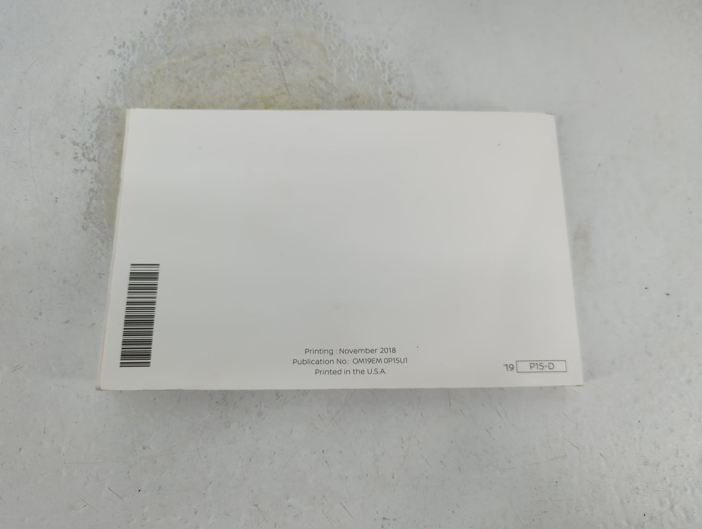 2019 Nissan Kicks Owners Manual Book Guide P/N:OM19EM 0P15U1 OEM Used Auto Parts