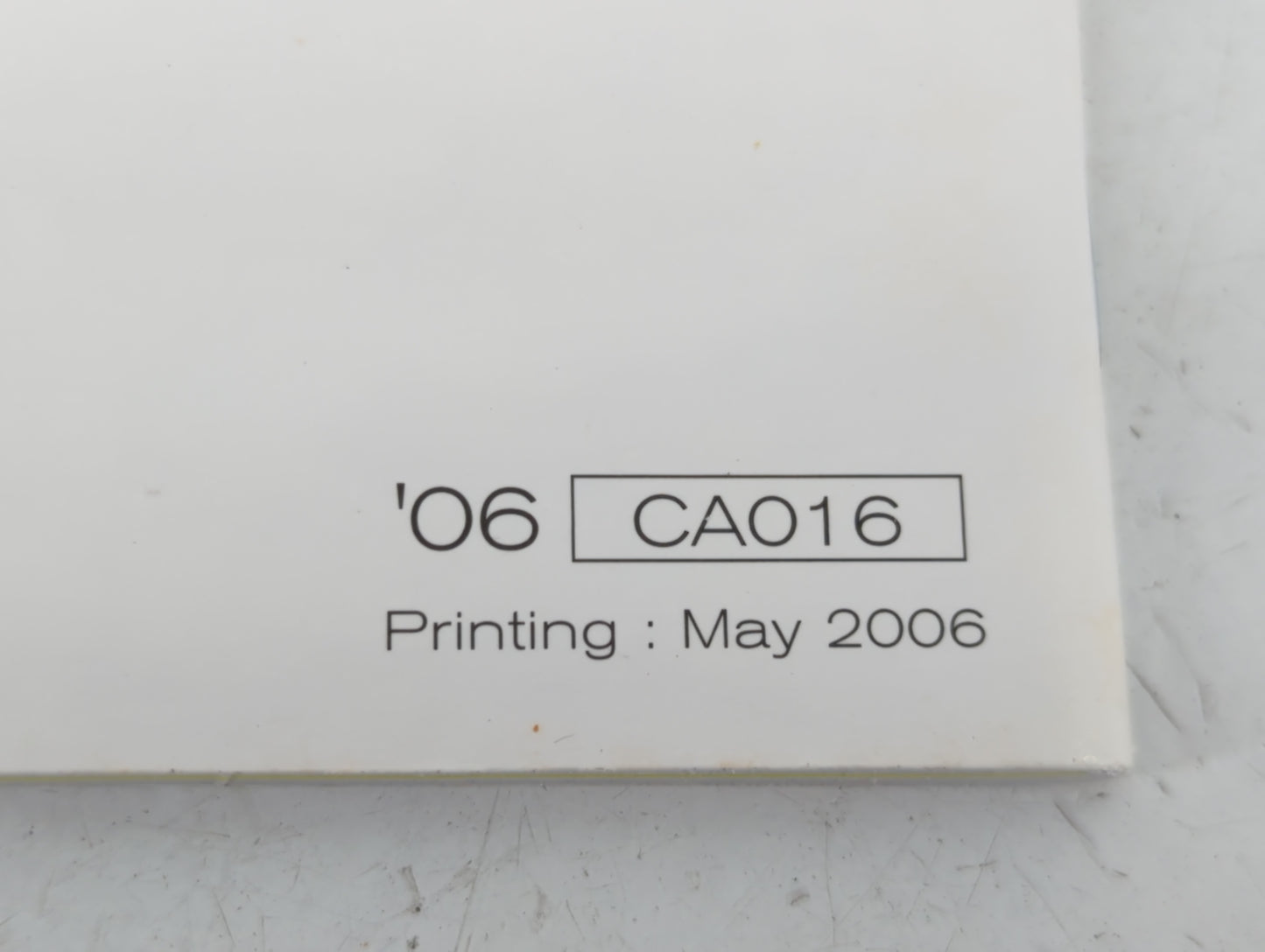 2006 Nissan Murano Owners Manual Book Guide P/N:CA016 OEM Used Auto Parts