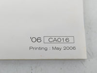 2006 Nissan Murano Owners Manual Book Guide P/N:CA016 OEM Used Auto Parts