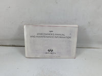 2018 Infiniti Q50 Owners Manual Book Guide P/N:OM18E0 0V37U0 OEM Used Auto Parts