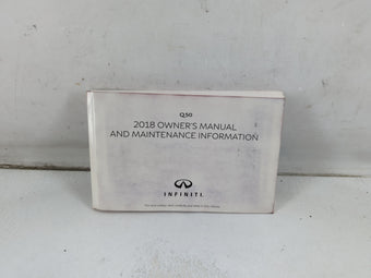 compare product 2018 Infiniti Q50 Owners Manual Book Guide P/N:OM18E0 0V37U0 OEM Used Auto Parts