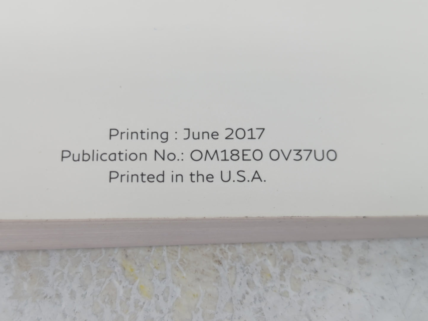 2018 Infiniti Q50 Owners Manual Book Guide P/N:OM18E0 0V37U0 OEM Used Auto Parts