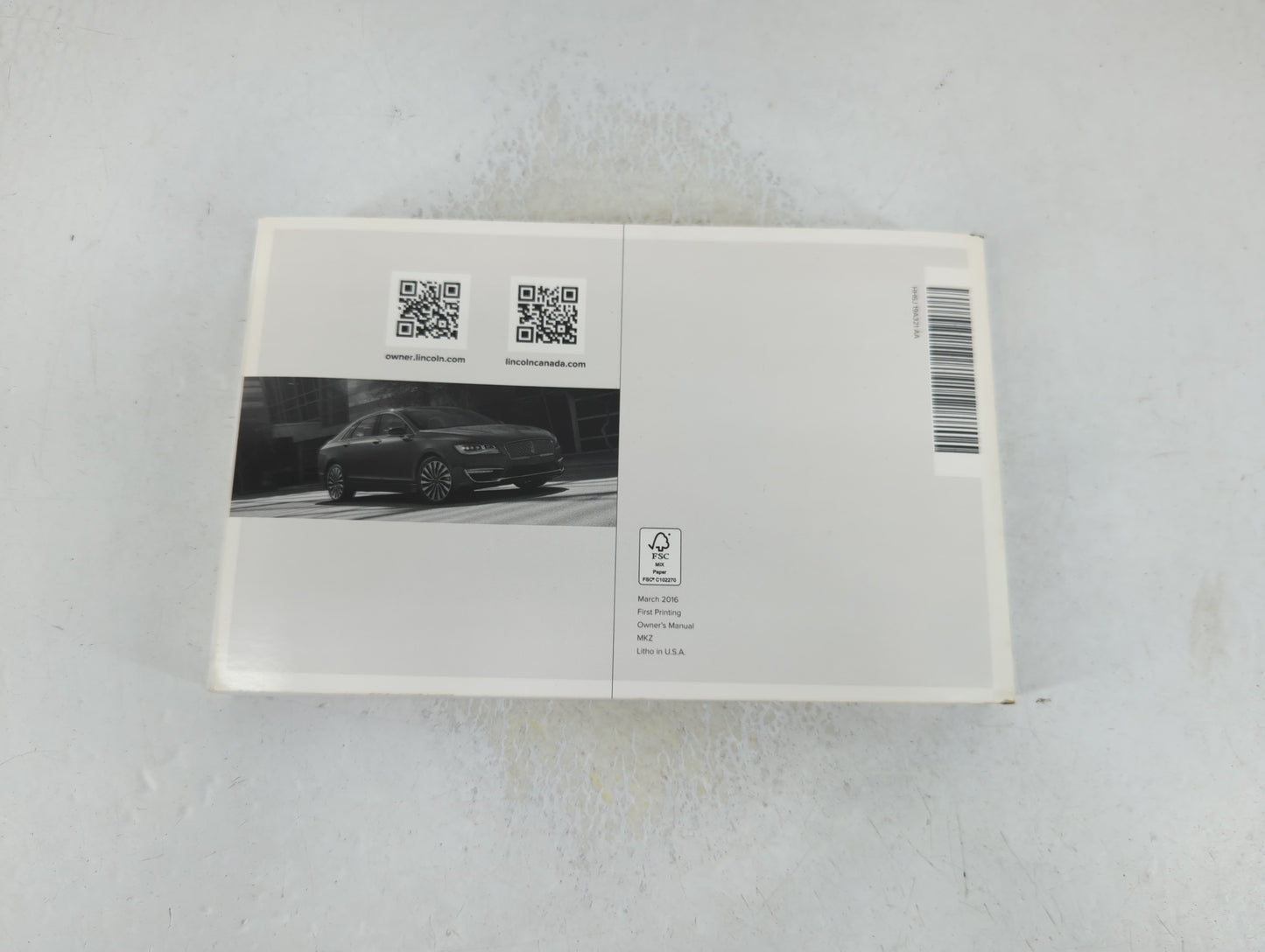 2017 Lincoln Mkz Owners Manual Book Guide P/N:HH6J 19A321 AA OEM Used Auto Parts