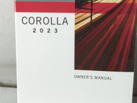 2023 Toyota Corolla Owners Manual Book Guide P/N:01999-02695 OEM Used Auto Parts