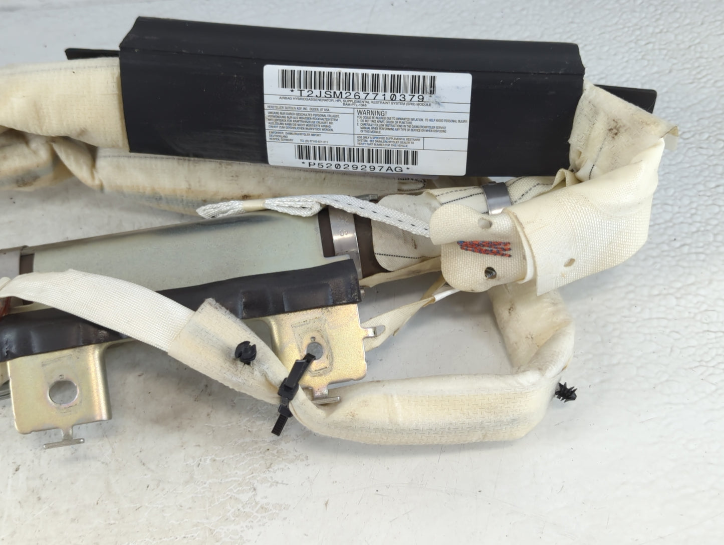 2006-2010 Jeep Grand Cherokee Passenger Curtain Air Bag Oem - Oemusedautoparts1.com