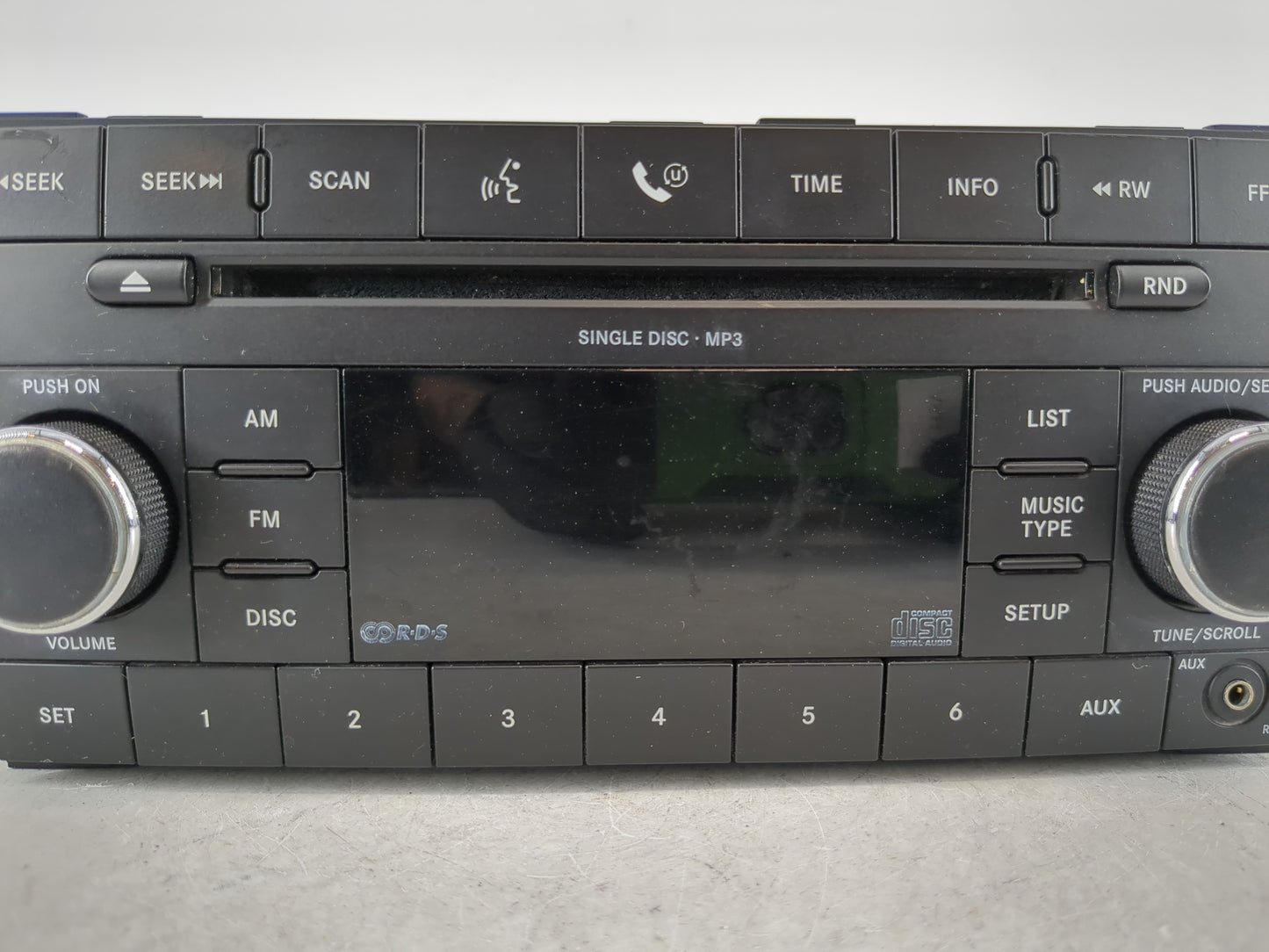 2008 Dodge Grand Caravan Radio AM FM Cd Player Receiver Replacement P/N:P05064411AF Fits OEM Used Auto Parts - Oemusedautoparts1.com
