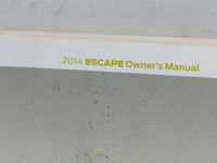 2014 Ford Escape Owners Manual Book Guide P/N:EJ5J 19A321 AB OEM Used Auto Parts