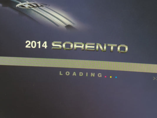 2014 Kia Sorento Owners Manual Book Guide P/N:A2PO-EU3OG OEM Used Auto Parts