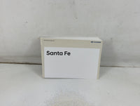 2019 Hyundai Santa Fe Owners Manual Book Guide P/N:KS2U-EU8OE OEM Used Auto Parts