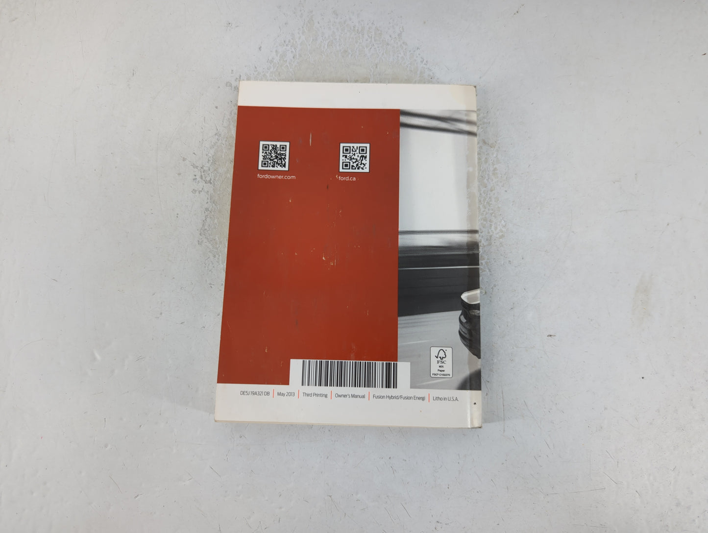 2013 Ford Fusion Owners Manual Book Guide P/N:DE5J 19A321 DB OEM Used Auto Parts