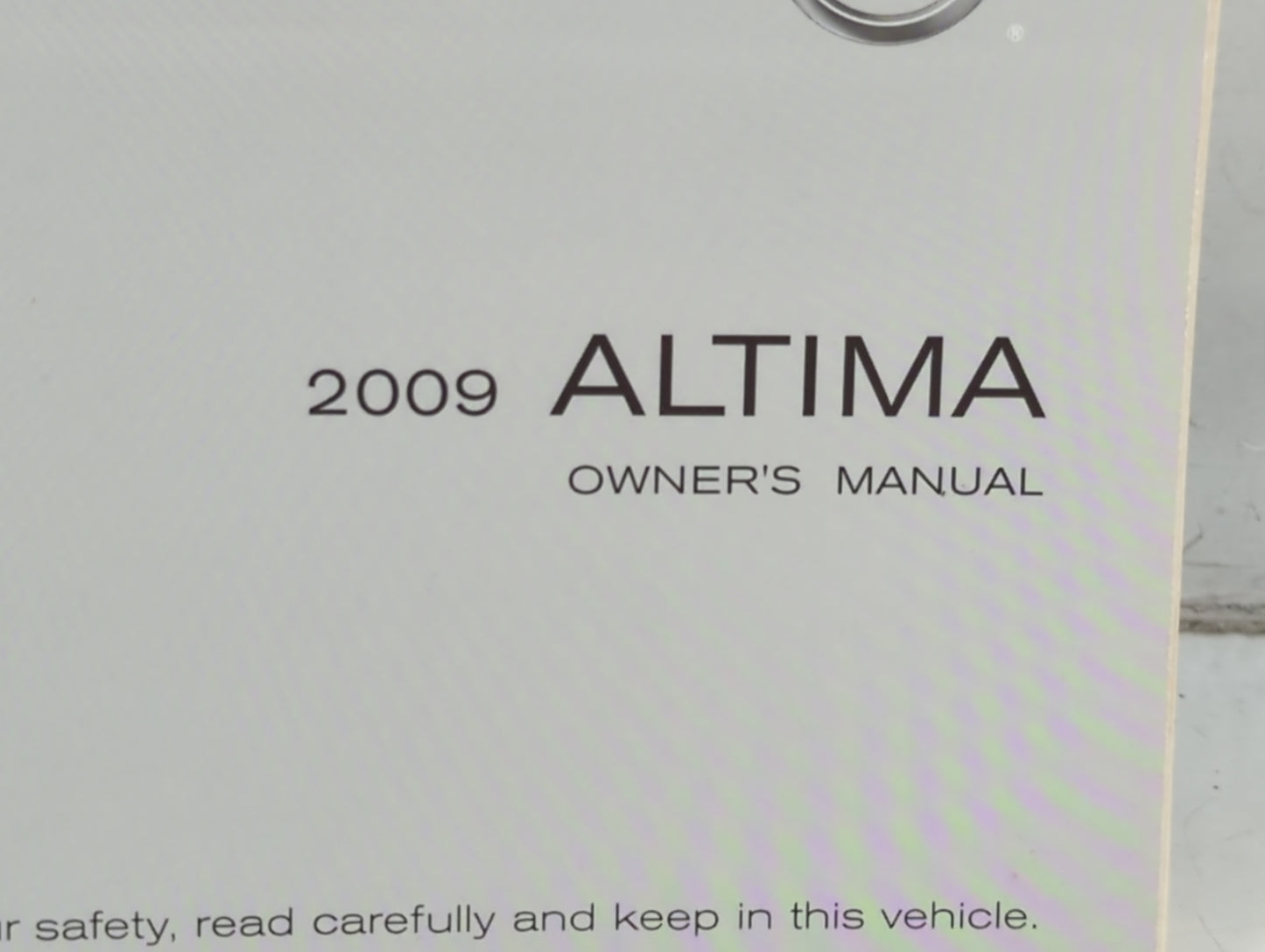 2009 Nissan Altima Owners Manual Book Guide P/N:OM9E-0L32U1 OEM Used Auto Parts