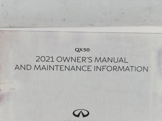 2021 Infiniti Qx50 Owners Manual Book Guide P/N:OM21E0 0J55U1 OEM Used Auto Parts