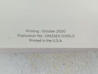 2021 Infiniti Qx50 Owners Manual Book Guide P/N:OM21E0 0J55U1 OEM Used Auto Parts