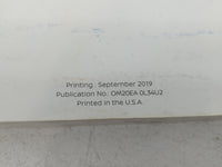 2020 Nissan Altima Owners Manual Book Guide P/N:OM20EA OL34U2 OEM Used Auto Parts