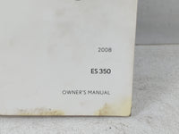 2008 Lexus Es350 Owners Manual Book Guide P/N:01999-33809 OEM Used Auto Parts