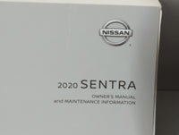 2020 Nissan Sentra Owners Manual Book Guide P/N:OM20EM 0B18U1 OEM Used Auto Parts