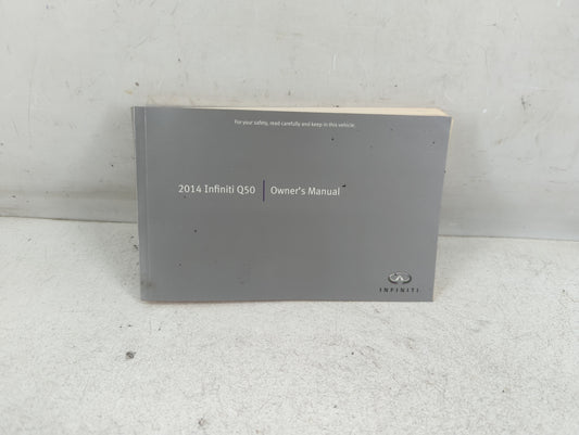 2014 Infiniti Q50 Owners Manual Book Guide P/N:0M14E 0V37U0 OEM Used Auto Parts