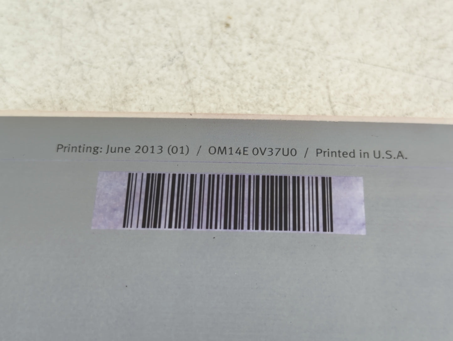 2014 Infiniti Q50 Owners Manual Book Guide P/N:0M14E 0V37U0 OEM Used Auto Parts