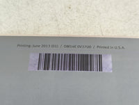 2014 Infiniti Q50 Owners Manual Book Guide P/N:0M14E 0V37U0 OEM Used Auto Parts