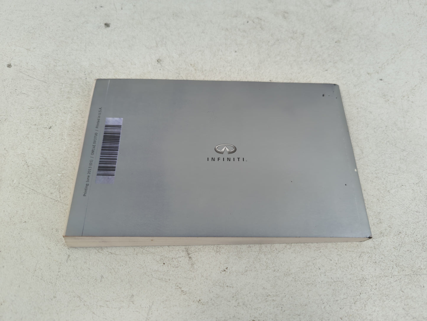 2014 Infiniti Q50 Owners Manual Book Guide P/N:0M14E 0V37U0 OEM Used Auto Parts