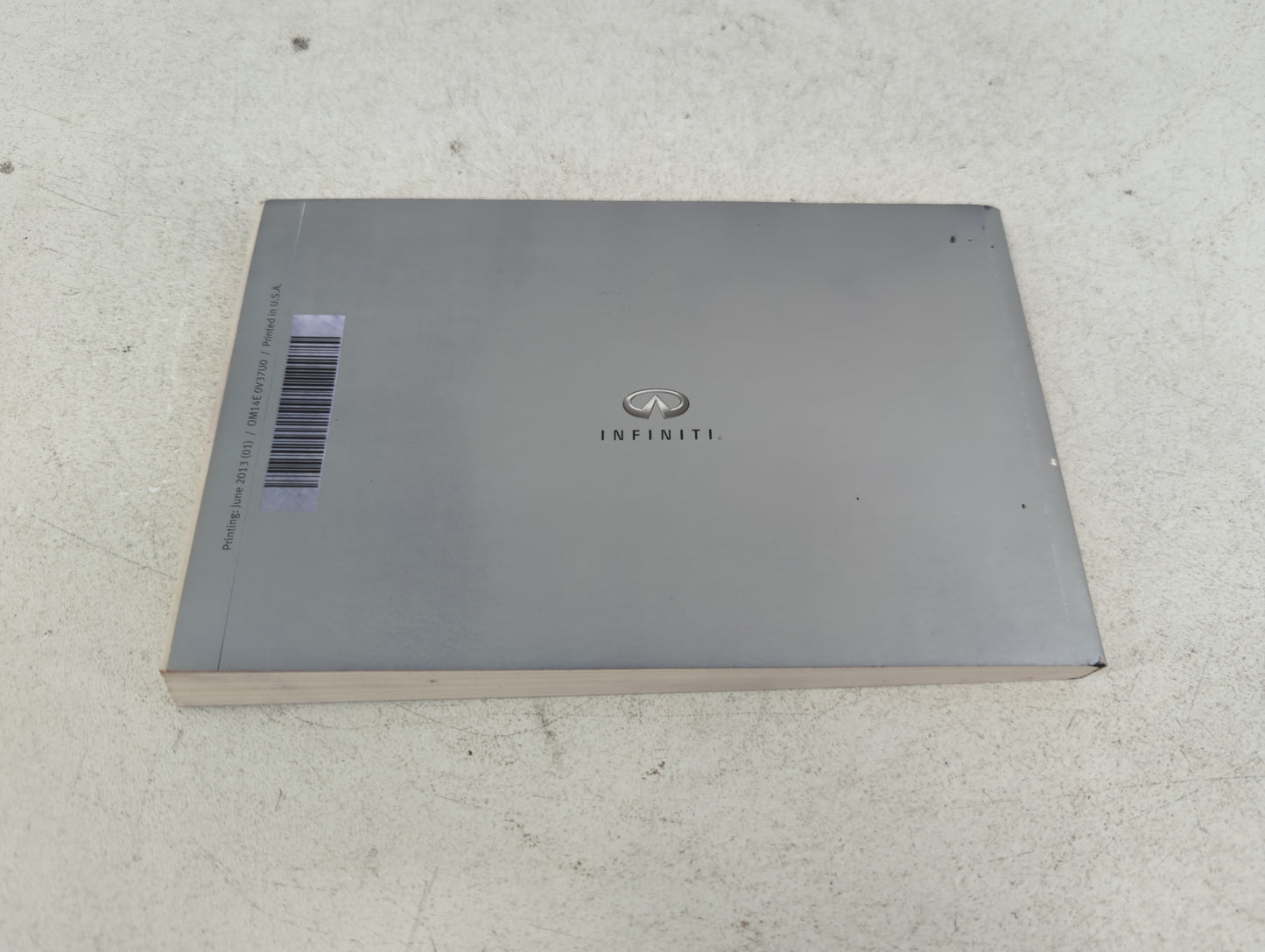 2014 Infiniti Q50 Owners Manual Book Guide P/N:0M14E 0V37U0 OEM Used Auto Parts