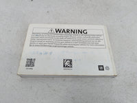 2019 Chevrolet Malibu Owners Manual Book Guide P/N:84074155 OEM Used Auto Parts