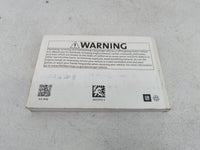 2019 Chevrolet Malibu Owners Manual Book Guide P/N:84074155 OEM Used Auto Parts