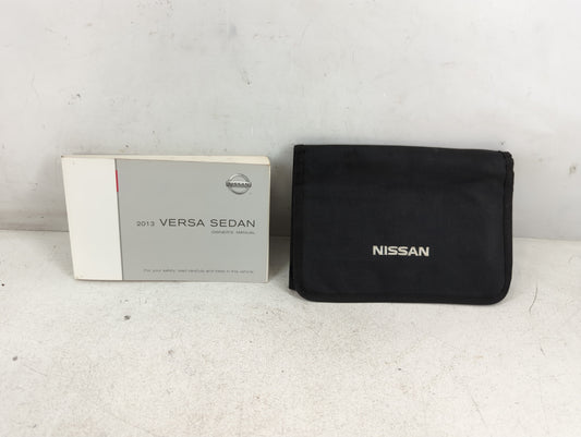 2013 Nissan Versa Owners Manual Book Guide P/N:OM3E 0N17U1 OEM Used Auto Parts