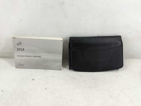 2018 Buick Enclave Owners Manual Book Guide P/N:23465179 A OEM Used Auto Parts